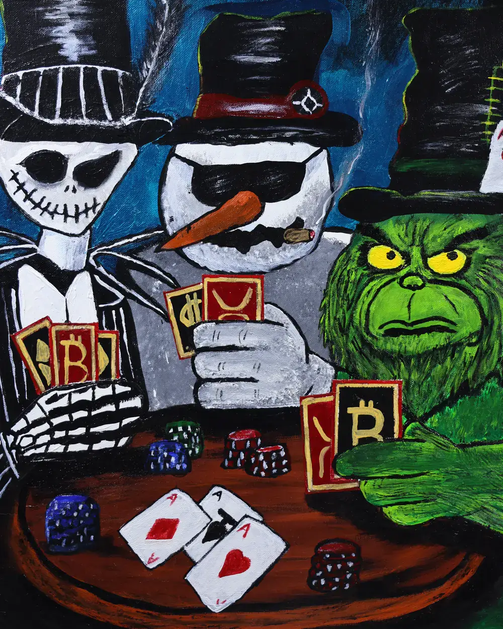 House of HODL, original painting by Jay Karl