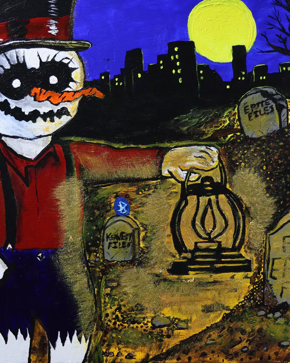 The Files We Buried, original painting by Jay Karl