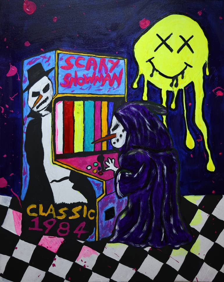 One More Game, original painting by Jay Karl